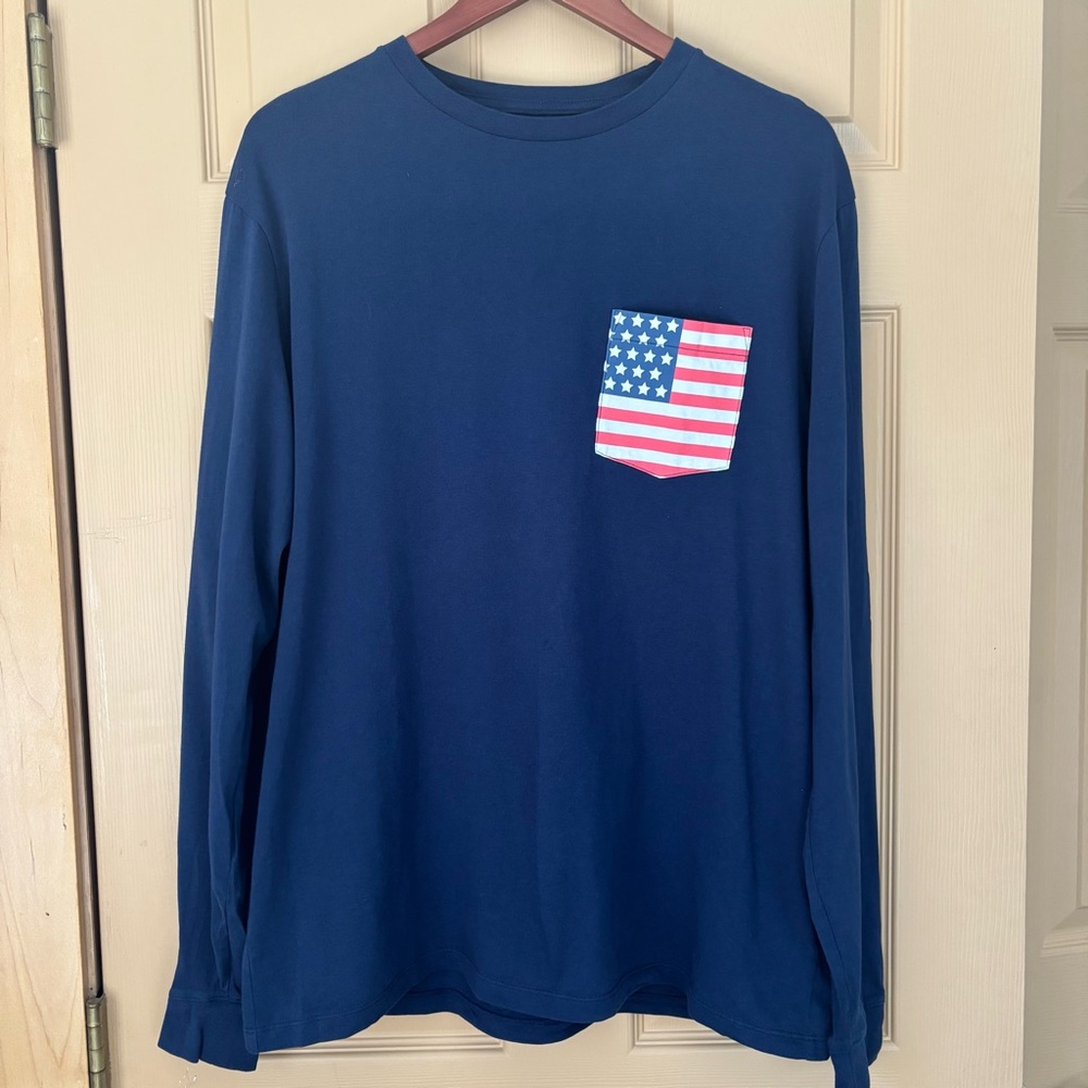 VINEYARD VINES | Navy Preppy Classic‎ Heritage Coastal Casual T-shirt | Size L
